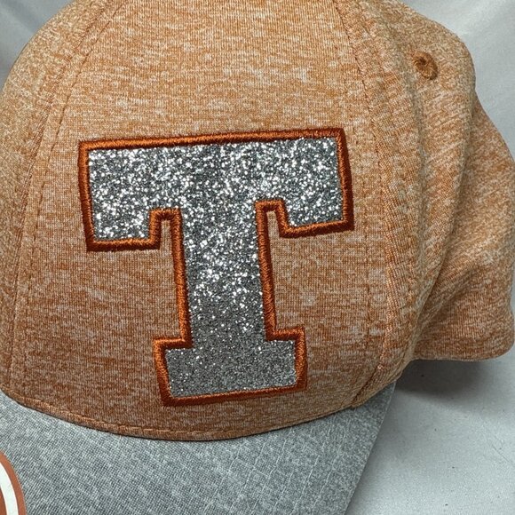 NWT University of Texas At Austin Orange Bedazzled Snapback Womens Baseball Cap - Picture 3 of 11